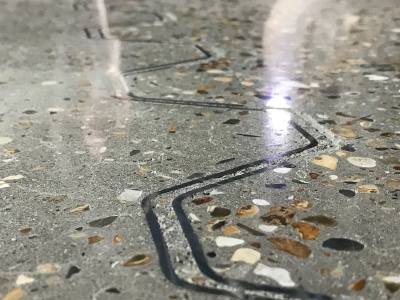 Polished Concrete - Platinum with expansion joint